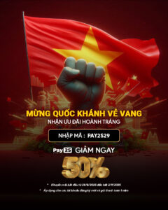 SALE MỪNG QUỐC KHÁNH 2/9 – ƯU ĐÃI 50% CÙNG PAY2S